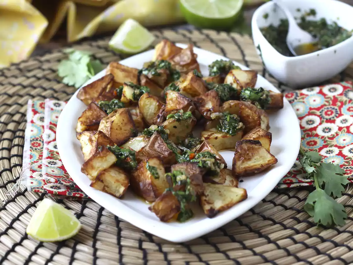 Baked potatoes with chimichurri - photo 6