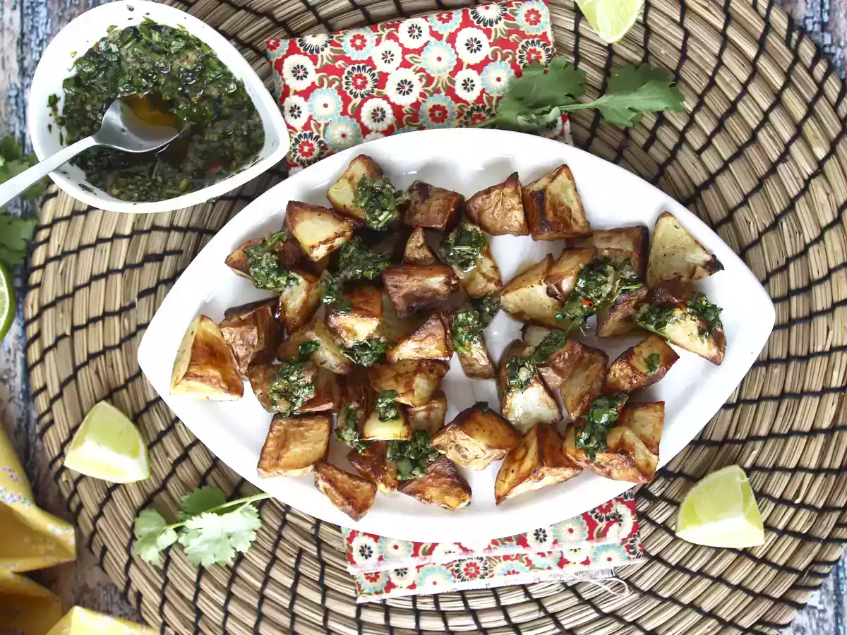 Baked potatoes with chimichurri - photo 7
