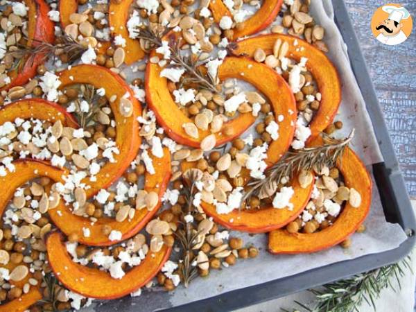 Baked pumpkin and chickpeas with rosemary and feta - photo 2