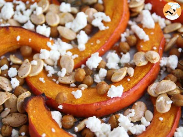 Baked pumpkin and chickpeas with rosemary and feta - photo 3