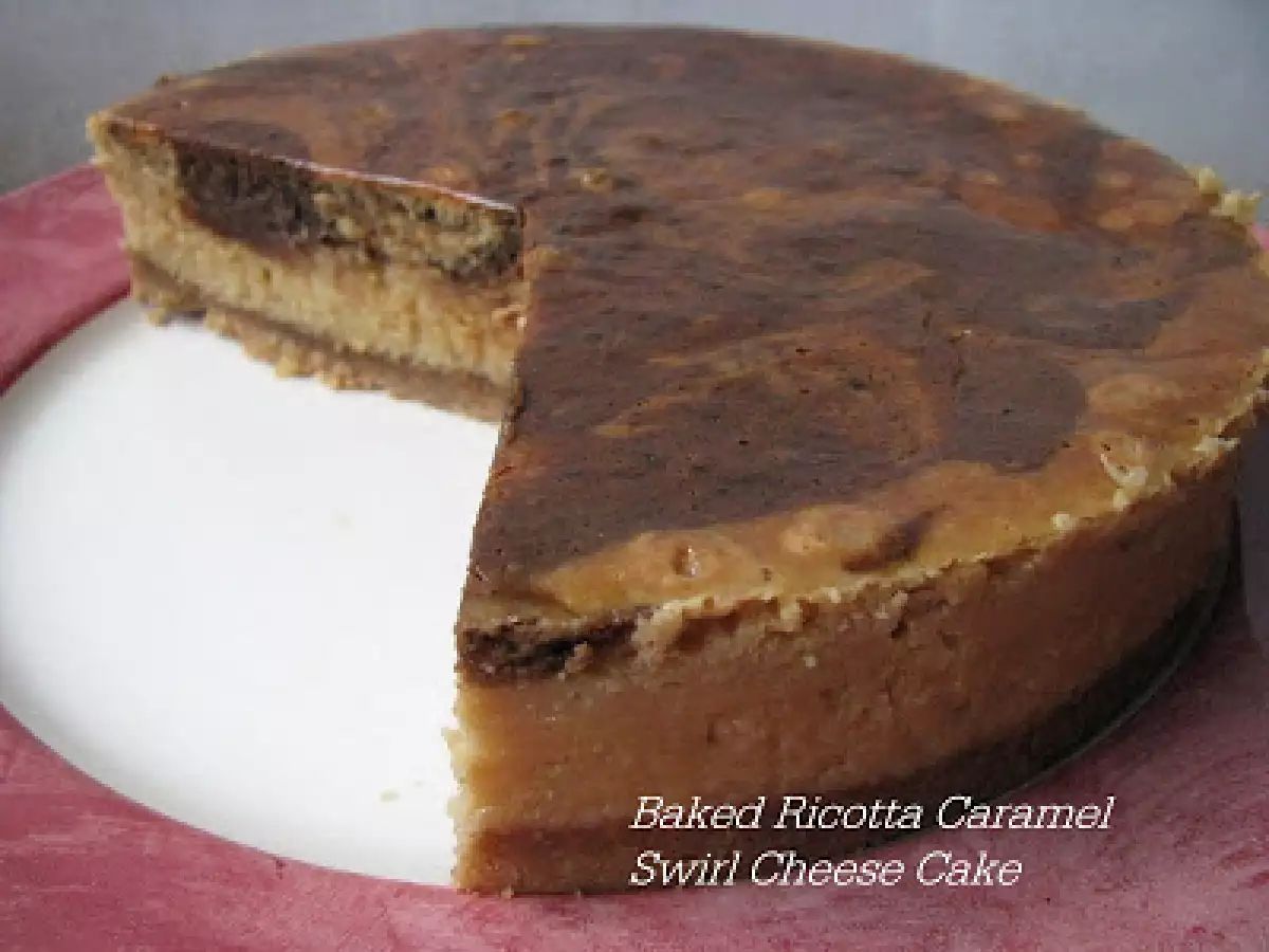 Baked Ricotta Caramel Cheesecake - photo 3