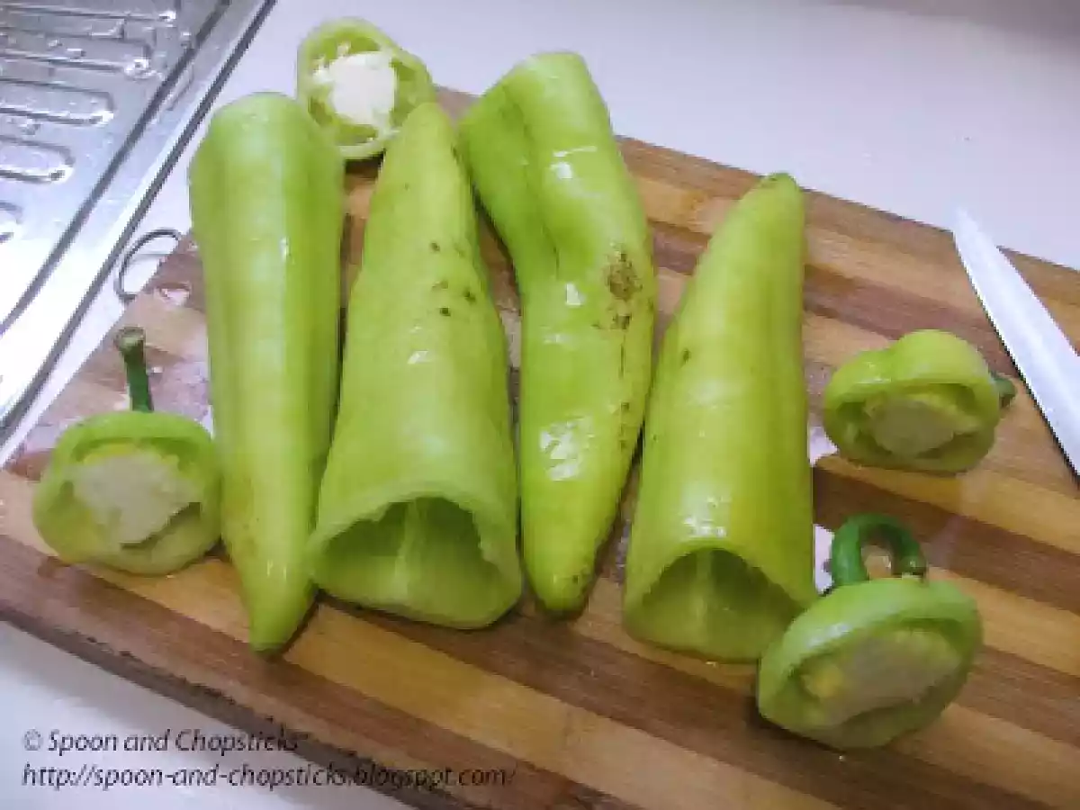 Baked Stuffed Banana Chillies with Mince - photo 2