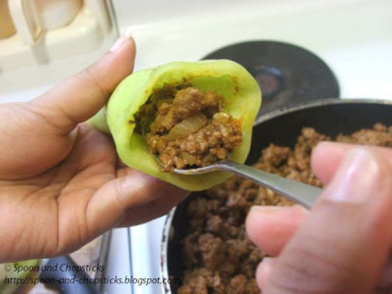 Baked Stuffed Banana Chillies with Mince, photo 4