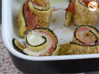 Baked zucchini rolls with ham and cheese!, photo 2