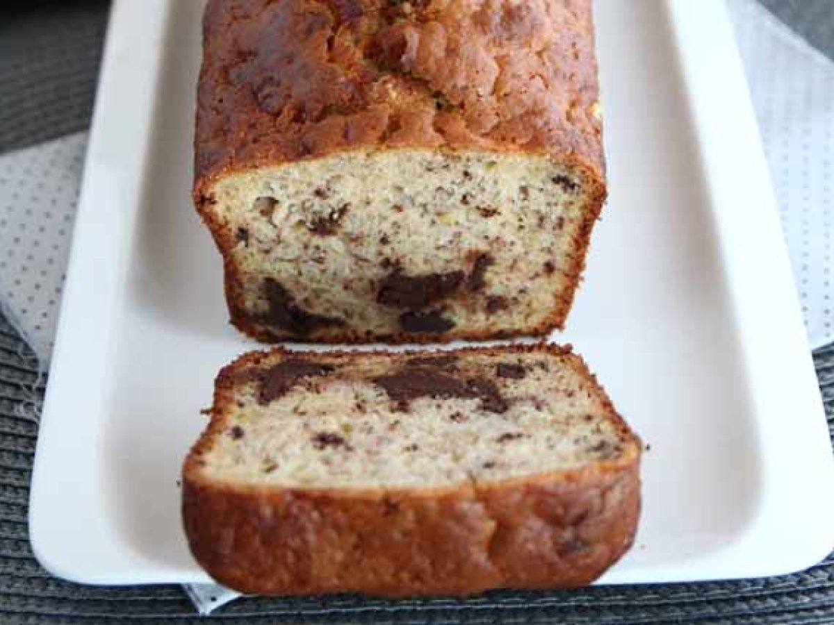 Banana bread with chocolate! - photo 4