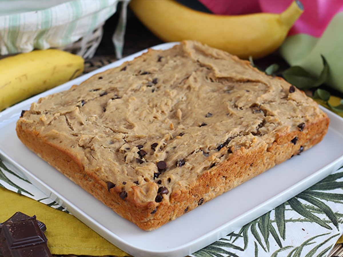 Banana bread with chocolate - Vegan and gluten free