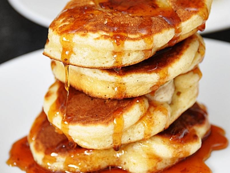 Banana & Coconut Pancakes with Palm Sugar Syrup