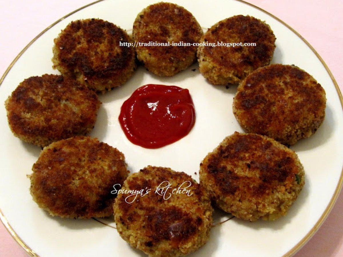 BANANA FLOWER CUTLET (Vaazzha poo/vazha koompu cutlet)