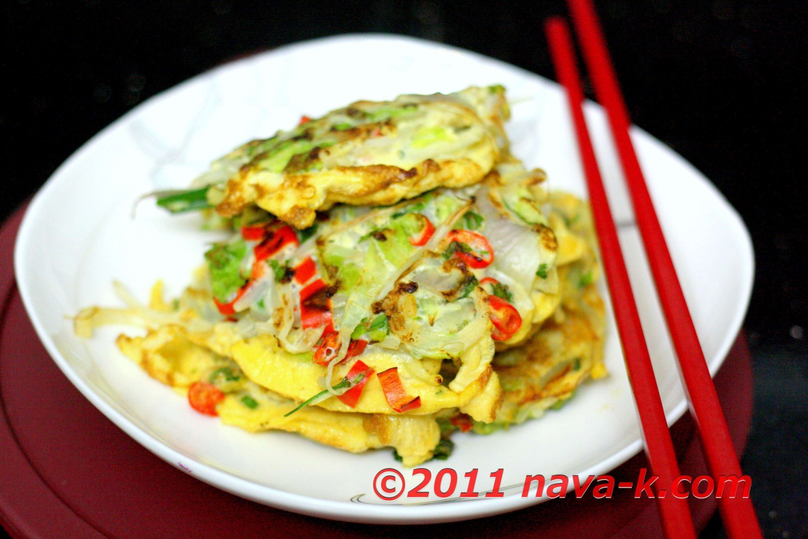 Bean sprouts omelette Recipe Petitchef