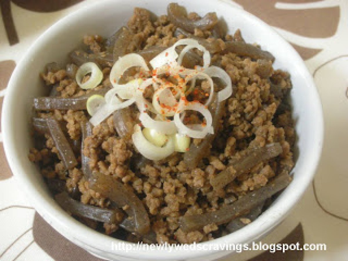 Beef and Ito Konnyaku