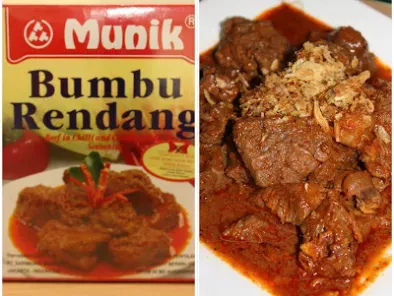 Beef in chilli and coconut sauce (Rendang)