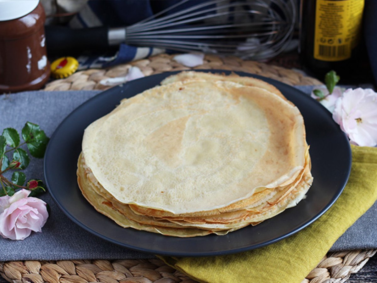 Beer batter crepes - dairy-free crepes