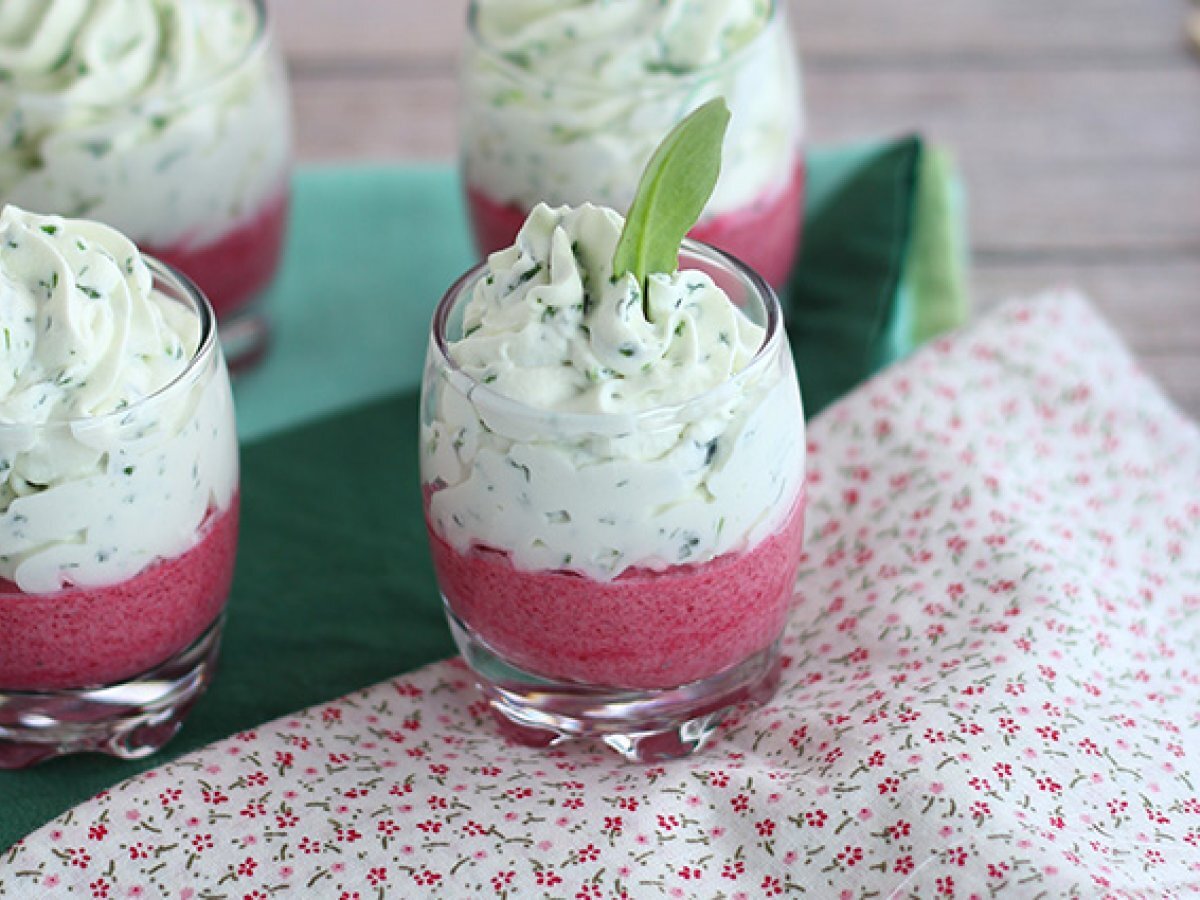 Beet and arugula mousse verrines - photo 2