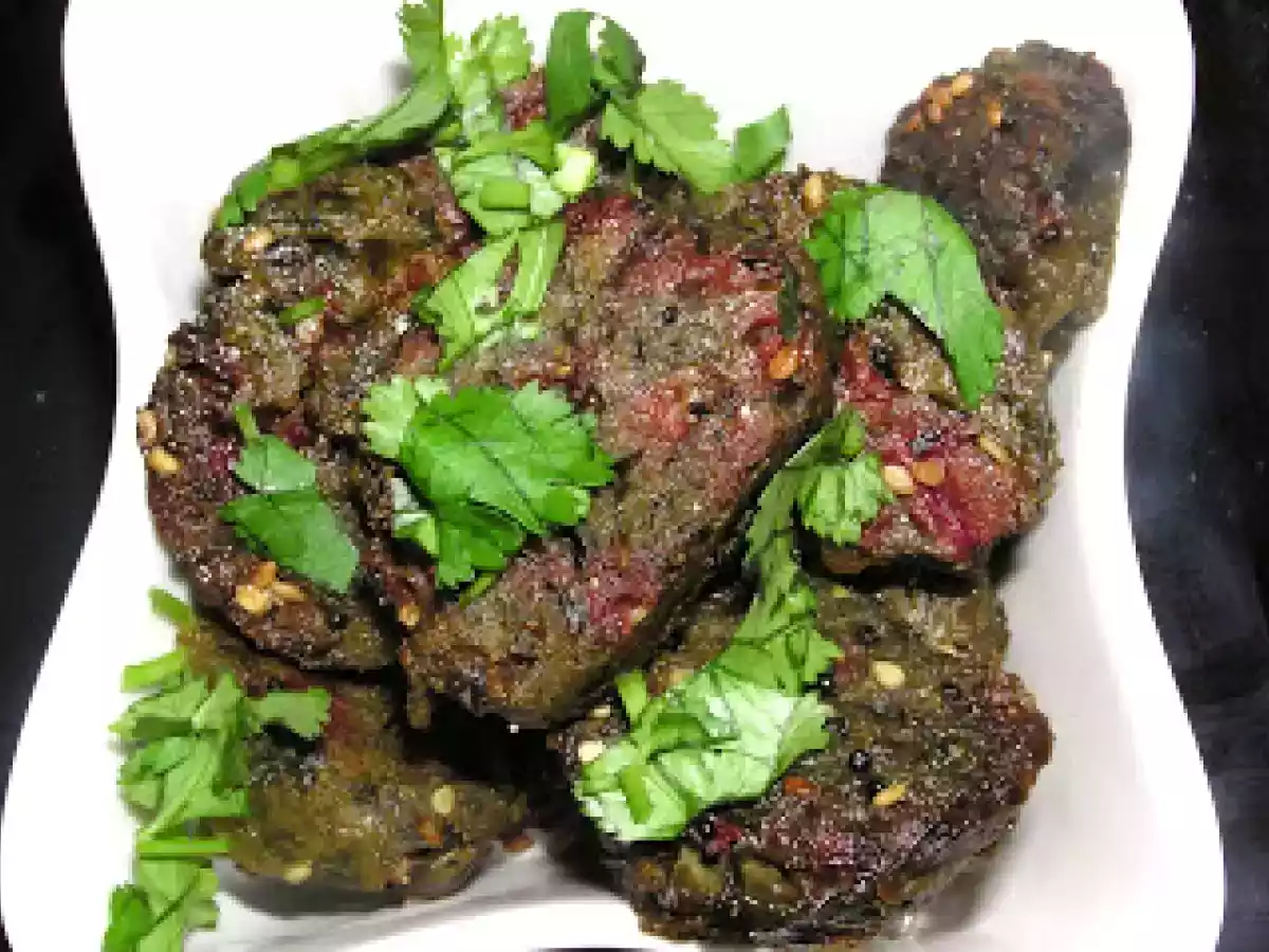 Beet Greens Muthia with Buckwheat flour