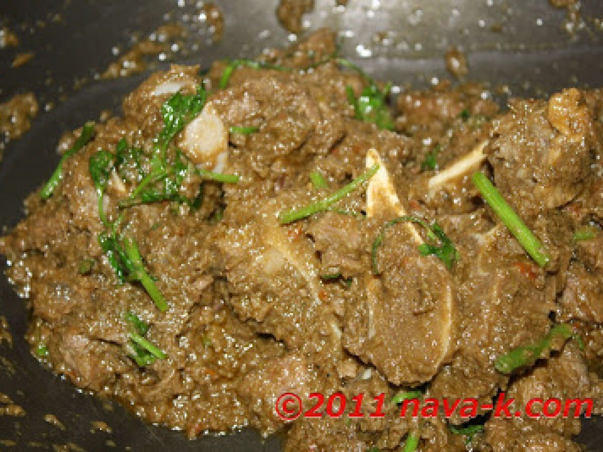 Belacan Green Chilly Mutton - photo 3