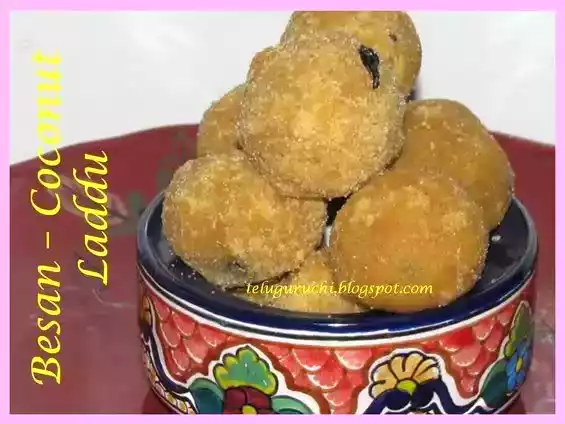 Besan-coconut laddu recipe for a happy birthday celebration
