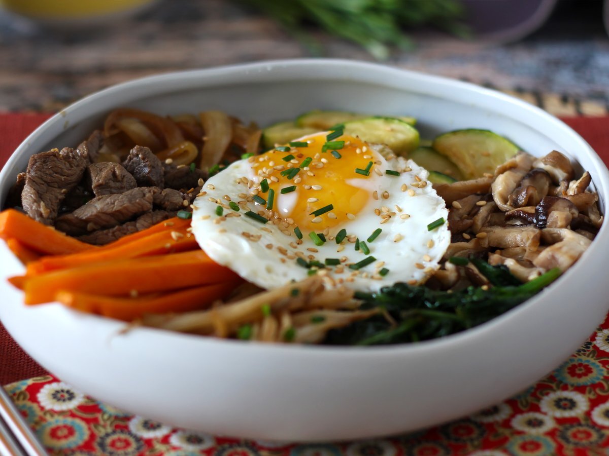 Bibimbap, the traditional Korean dish - photo 7