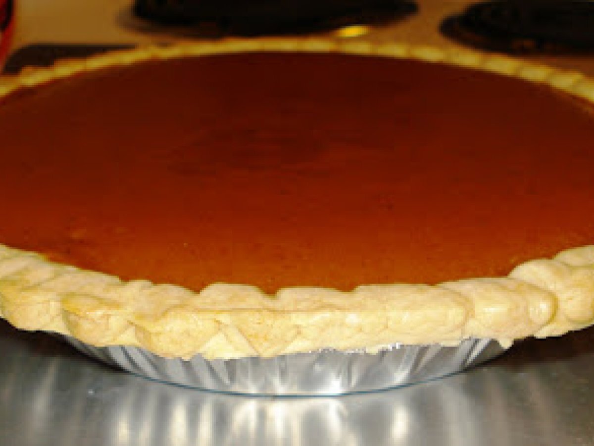 Birthday Treat: Pumpkin Apple Butter Pie with Toffee Struesel Topping - photo 6