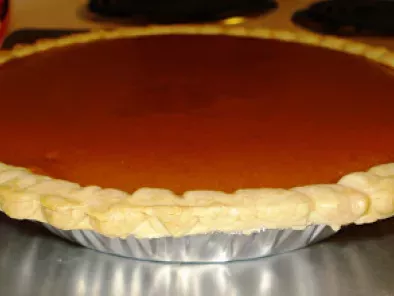 Birthday Treat: Pumpkin Apple Butter Pie with Toffee Struesel Topping, photo 6