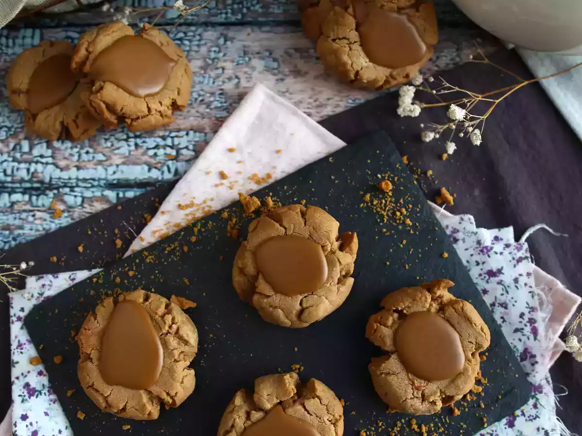 Biscoff speculaas cookies with only 3 ingredients - photo 3