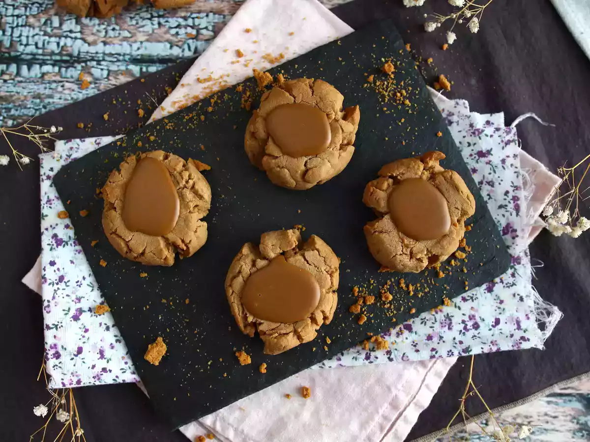 Biscoff speculaas cookies with only 3 ingredients - photo 6