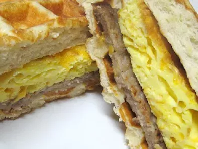 Biscuit Waffle Breakfast Sandwich