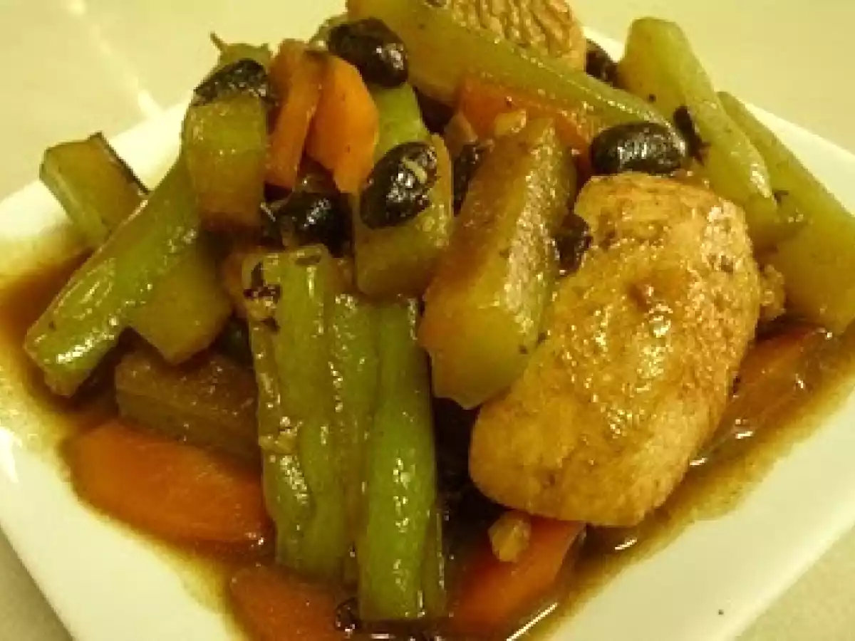 Bitter Gourd with Chicken in Fermented Black Beans