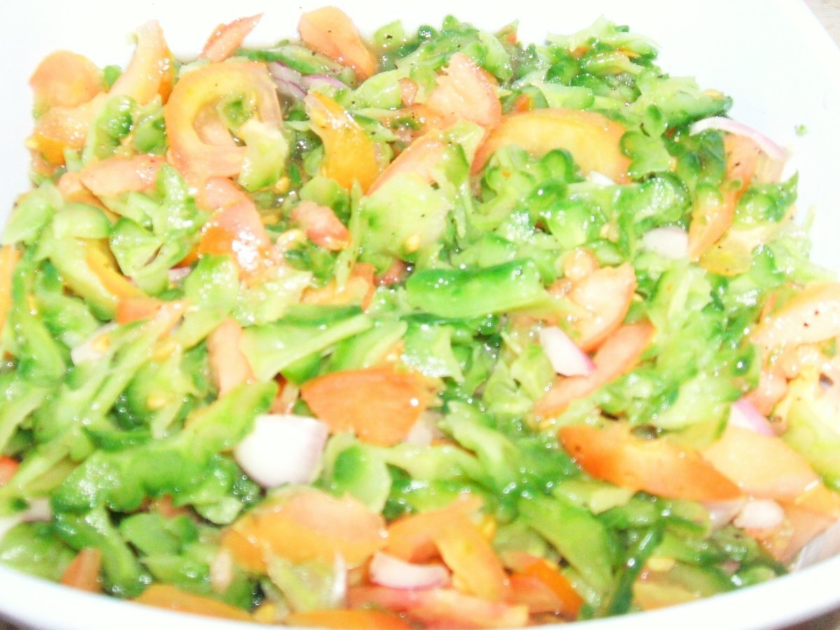 Bitter Melon (Gourd) Salad - photo 4