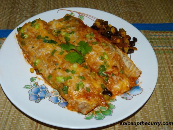 Black Beans Enchiladas