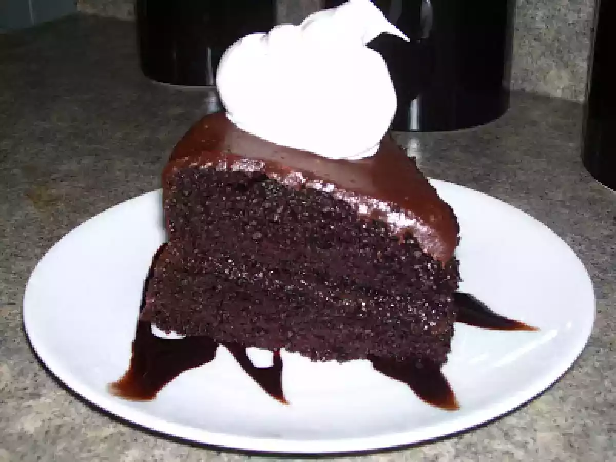 Black Magic Cake with Chocolate Coffee Frosting