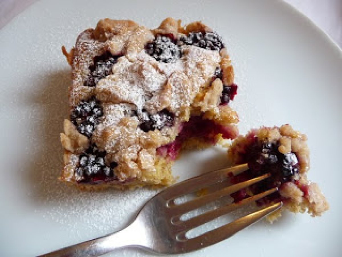 Blackberry Cinnamon Tray Bake Cake