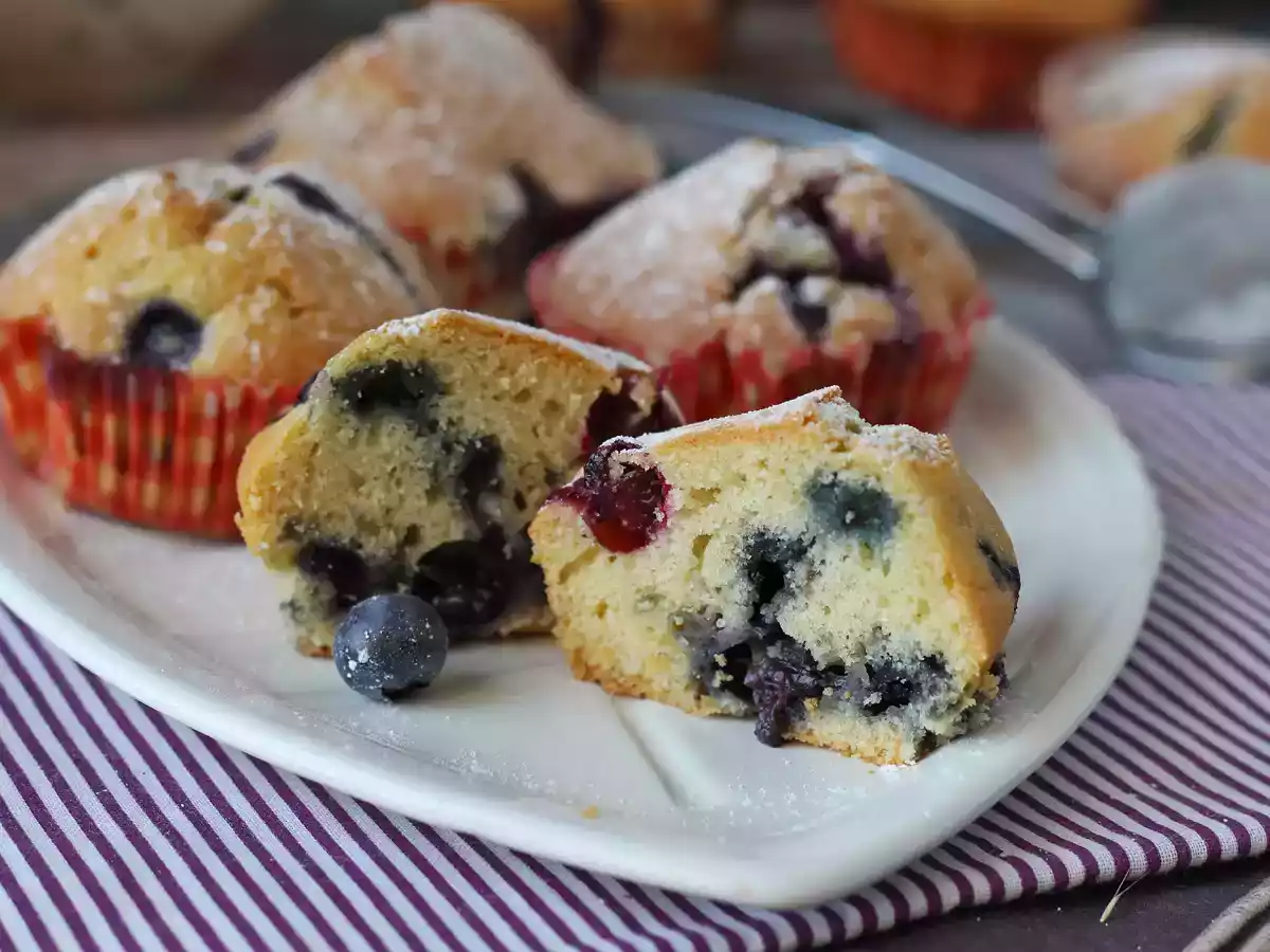 Blueberry muffins, a mini version of the French tourte des Pyrenées! - photo 6