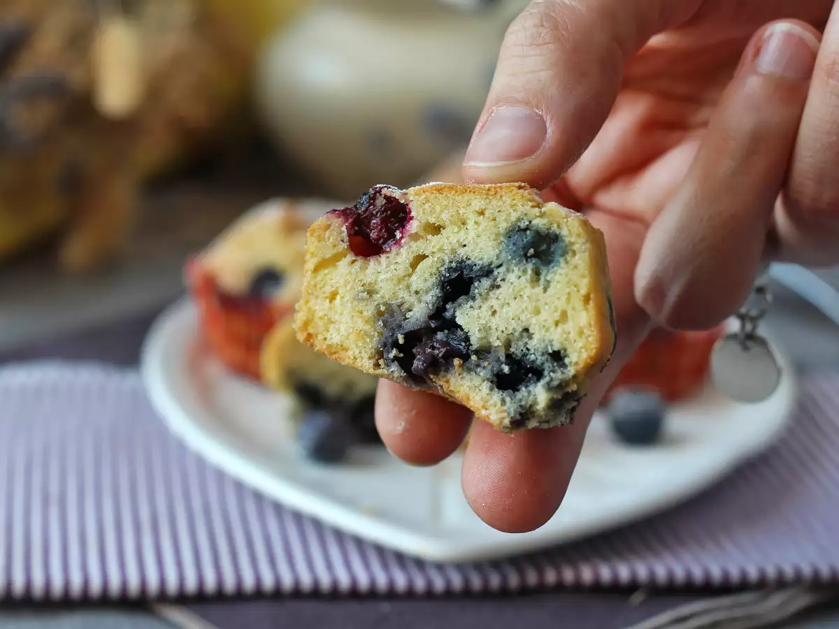Blueberry muffins: a mini version of the Pyrenees blueberry cake! - photo 8