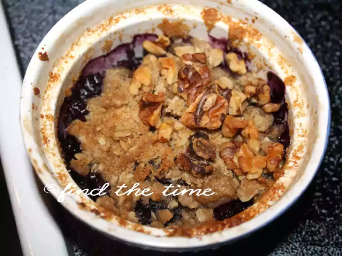 Blueberry-Pear Crisp (serves 2) - photo 2