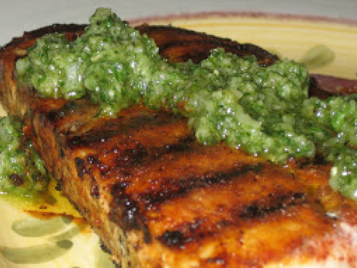 Bobby Flay's Barbequed Mahi with Cilantro Pesto - photo 2