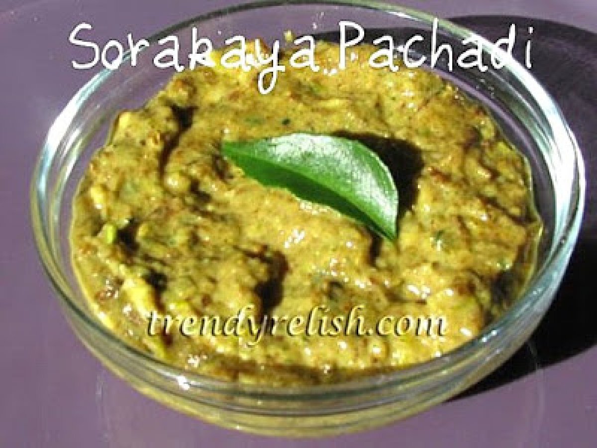 Bottle Gourd Chutney (Sorakaaya Pachadi)