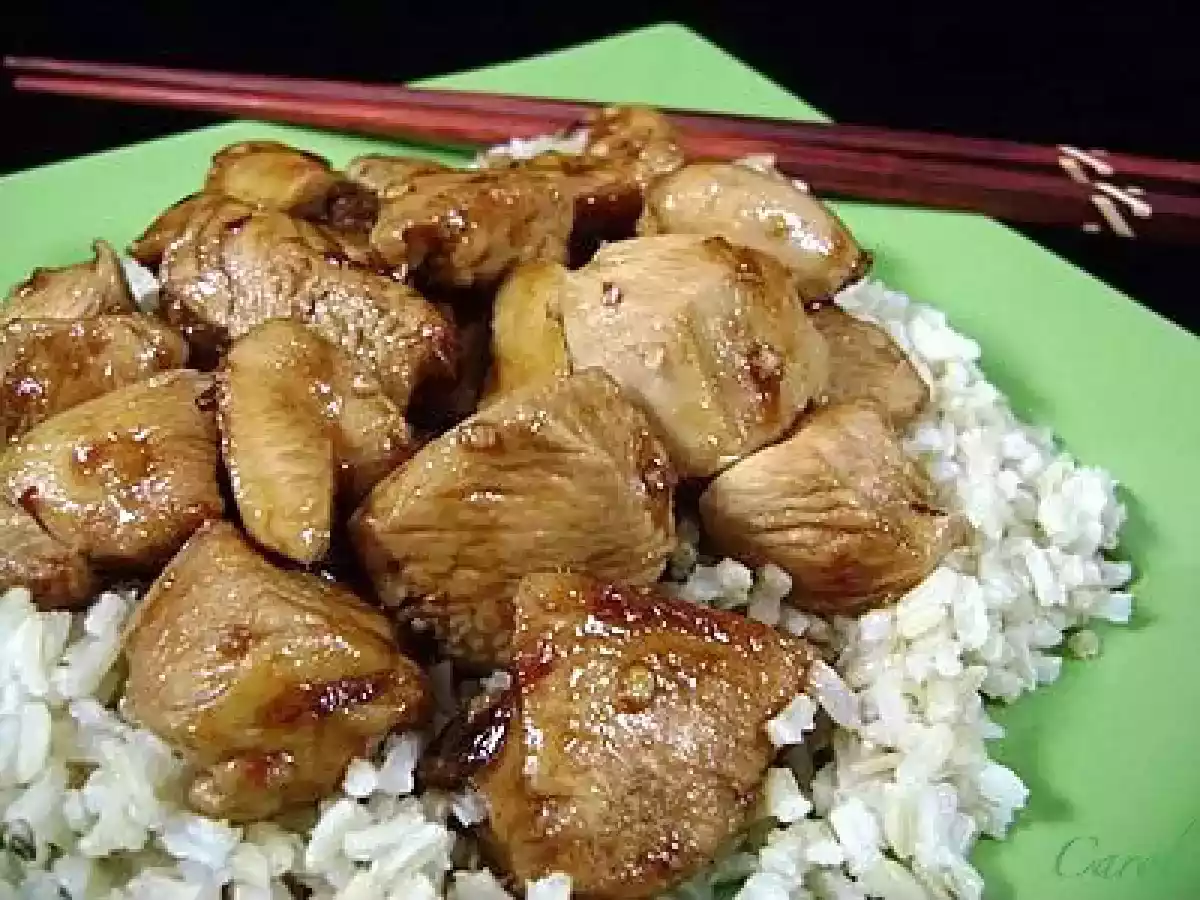 Bourbon Chicken - Amish Caramel Corn - Individual Apple Charlottes