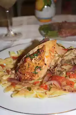 Braised chicken breast and pasta recipe