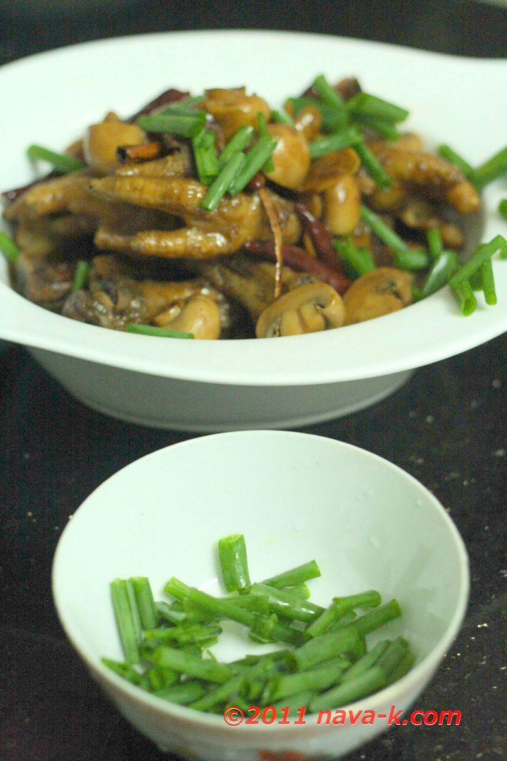 Braised chicken feet stew with mushrooms, Recipe Petitchef