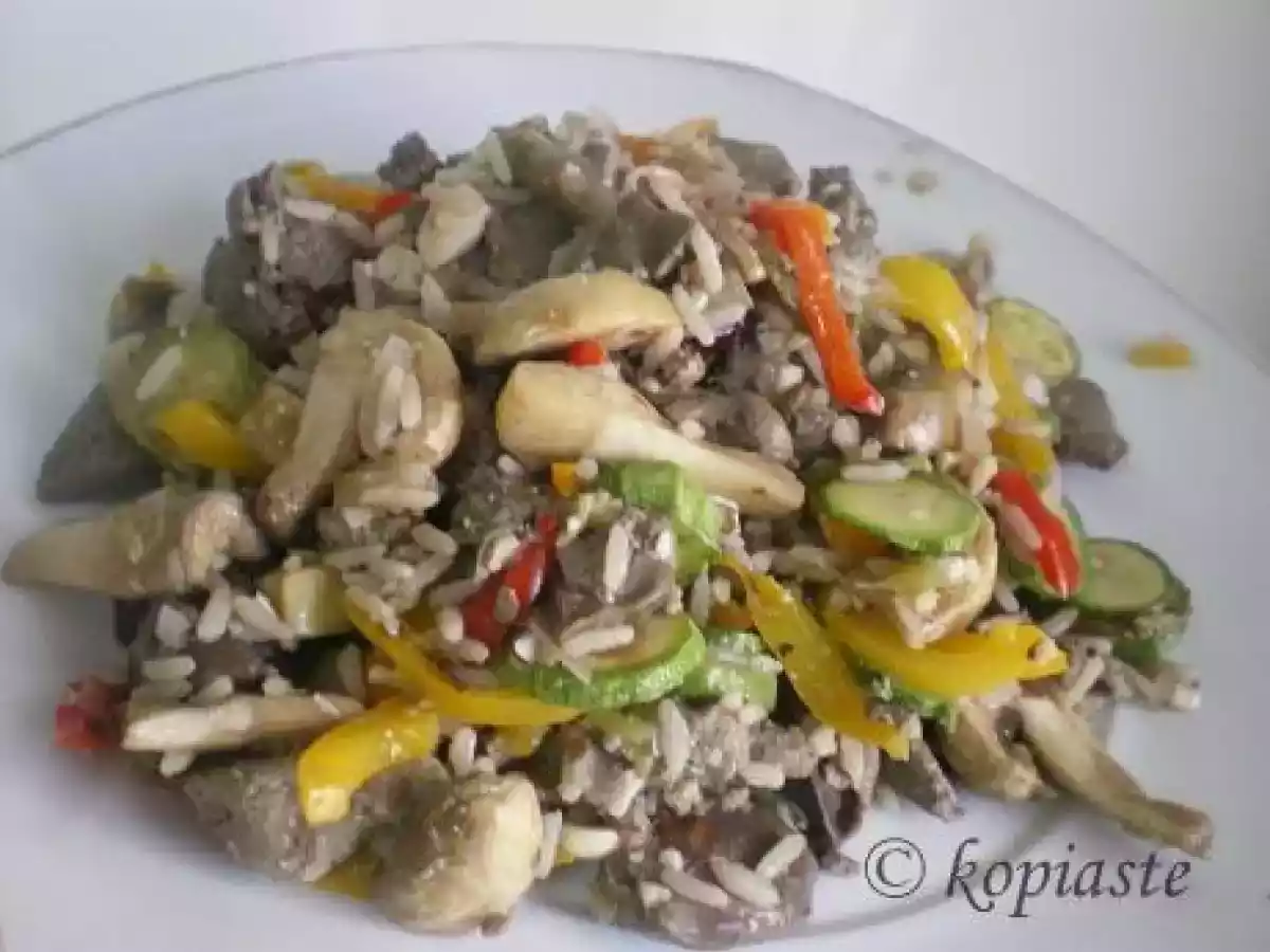 Braised Chicken Livers with Poached Grapes - photo 2