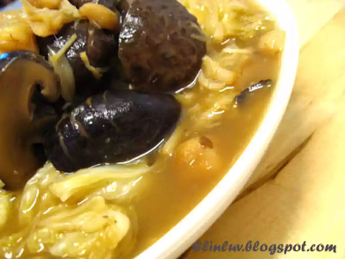 Braised Chinese Cabbage With Dried Scallops - photo 3