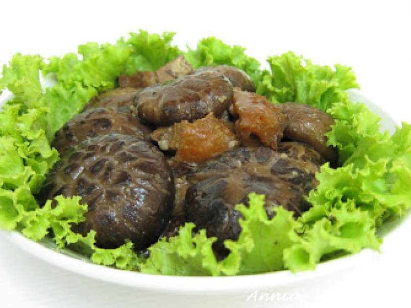 Braised Chinese Mushrooms with Roast Pork, photo 2