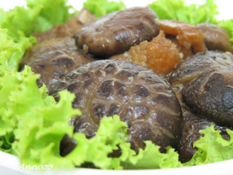 Braised Chinese Mushrooms with Roast Pork, photo 3
