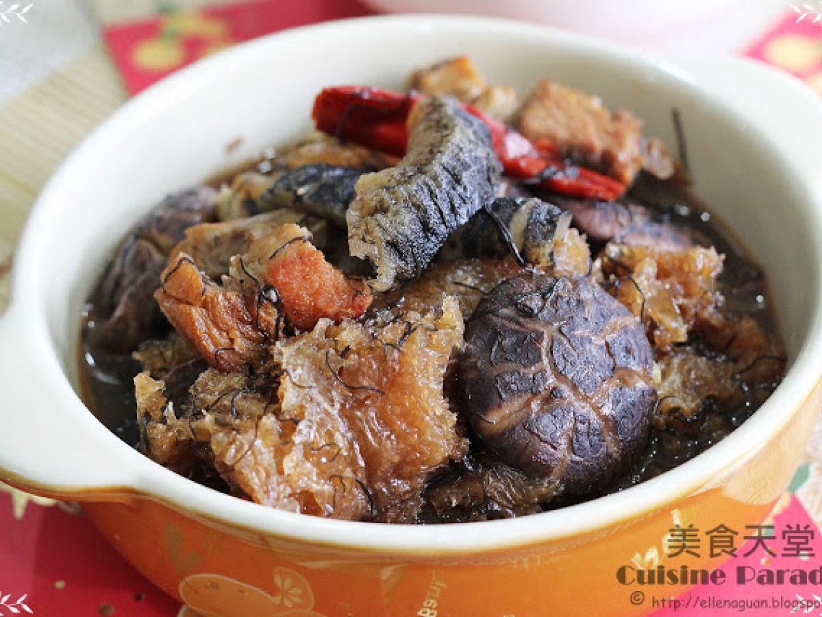 Braised Mushroom With Sea Cucumber - photo 2