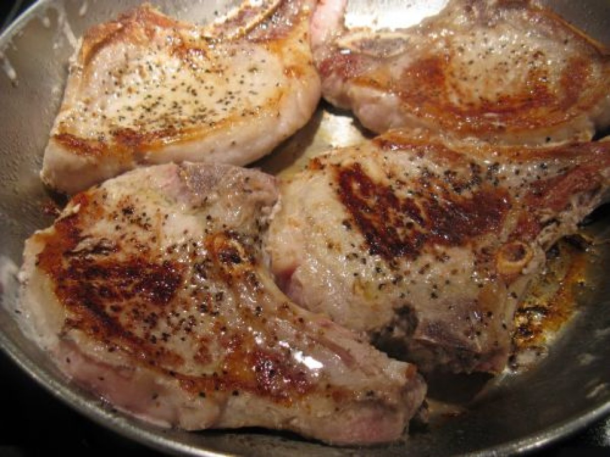 Braised Pork Chops in Sweet Apple Mustard - photo 4