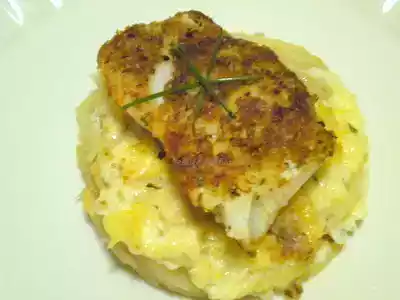 Cod and scalloped potatoes recipe with bread crumbs