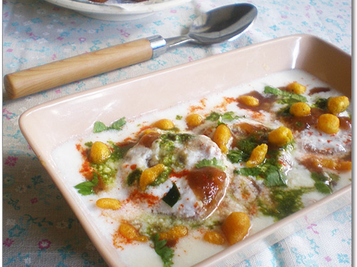 Bread Dahi Vada and Bread Dahi Chat