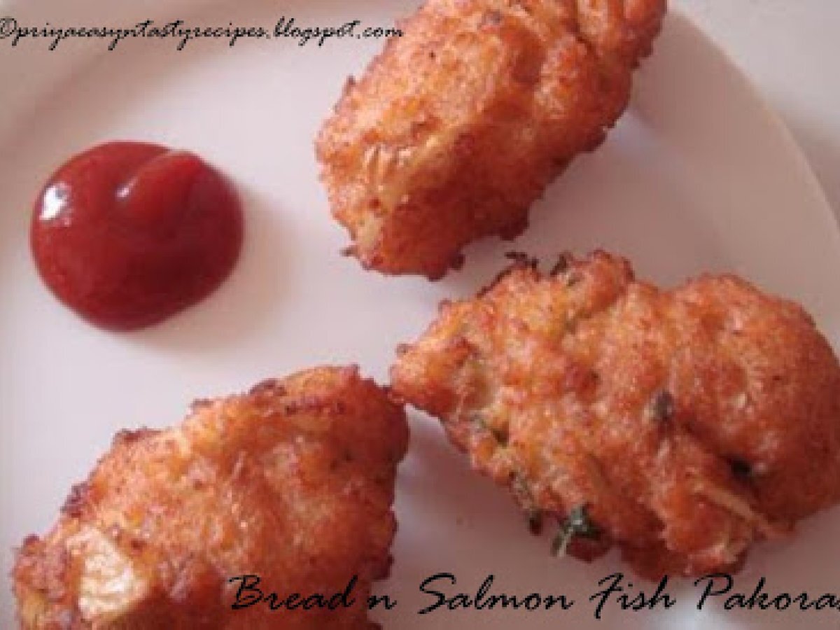 Bread N Salmon Fish Pakoras
