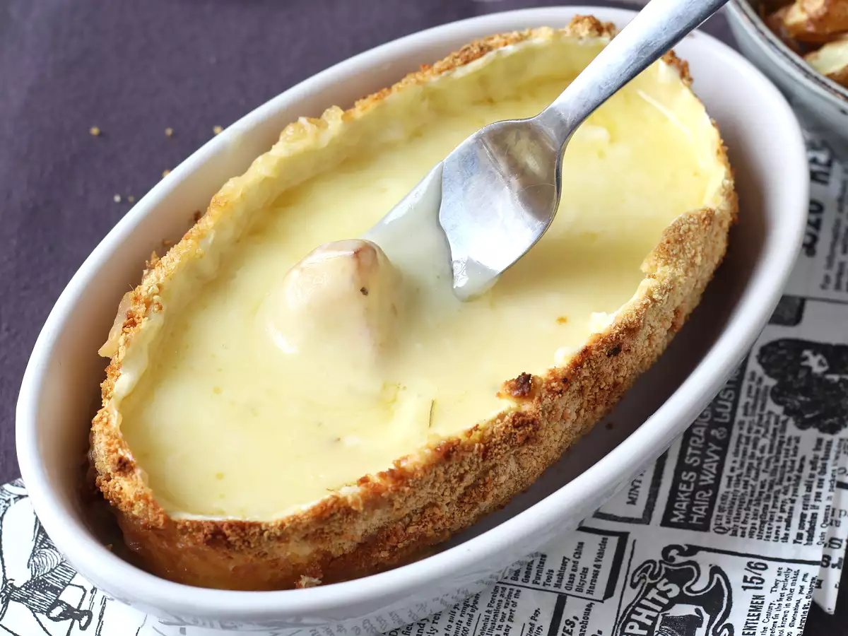 Breaded Caprice des dieux cheese with potatoes, the viral recipe cooked with airfryer - photo 3