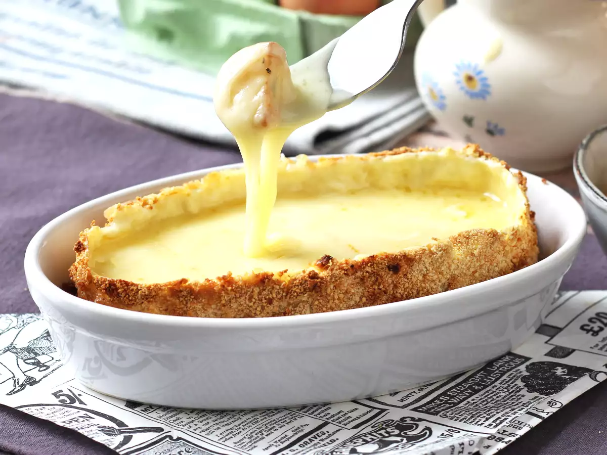 Breaded Caprice des dieux cheese with potatoes, the viral recipe cooked with airfryer - photo 5